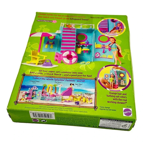 Vintage Polly Pocket Lifeguard Tower with Lea New 2003 Collectible - Picture 6 of 6